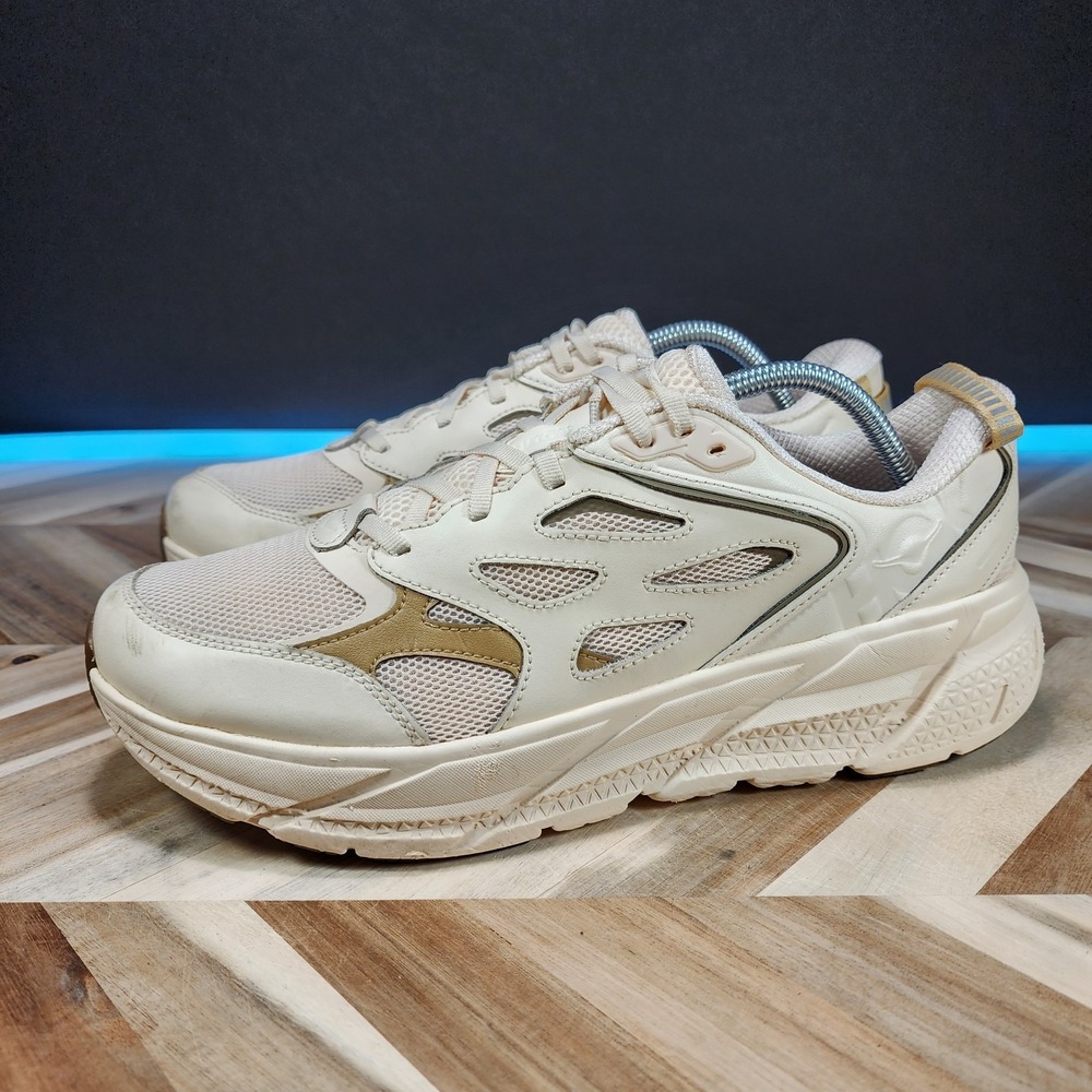 Hoka U Clifton L Athletics Vanilla Wheat Shoes 1160050 VLW Women US 11.5 M 10.5 - Picture 2 of 11